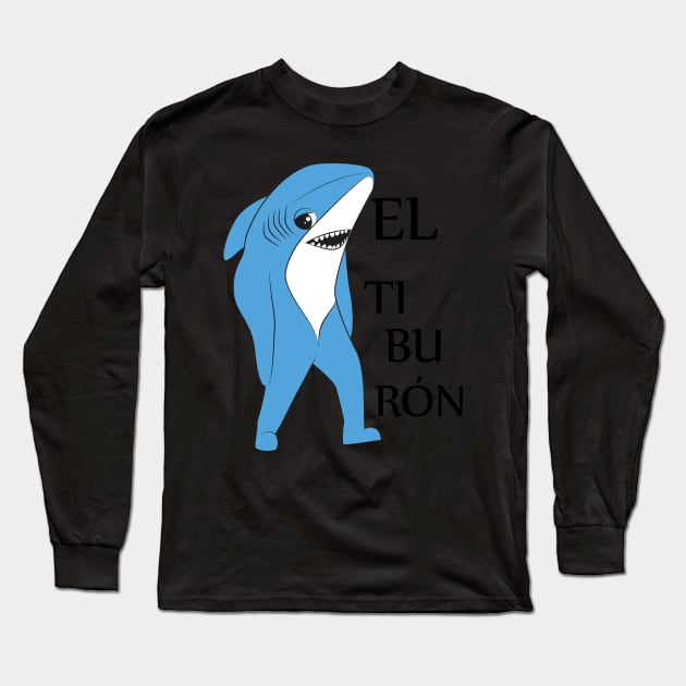 LEFT SHARK DANCE TEAM Long Sleeve T-Shirt by Damian